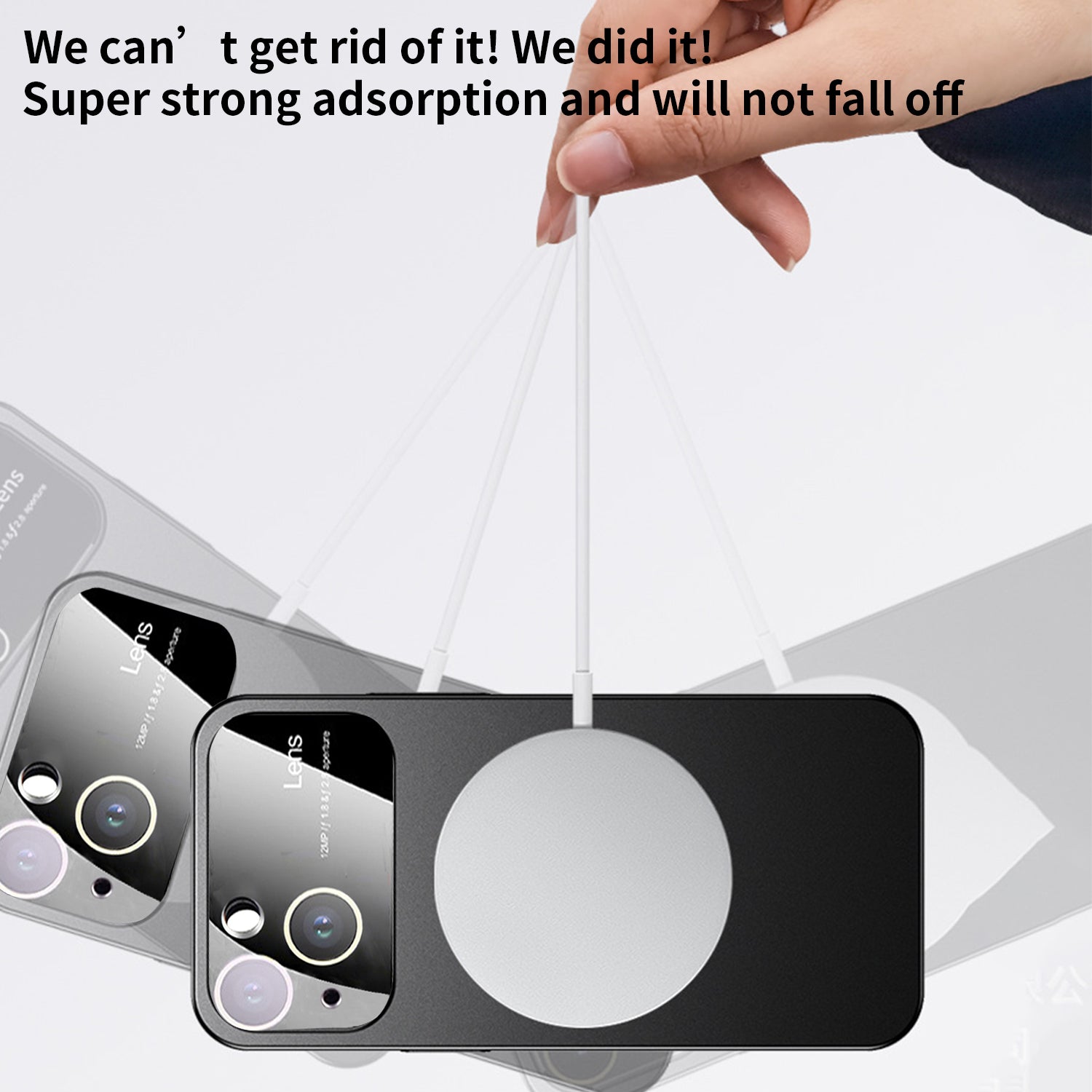 iPhone 15 With Gyro Pressure Holder Shockproof Slim Magnetic Attraction Shockproof Phone Cover Case