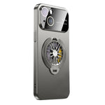 iPhone 15 With Gyro Pressure Holder Shockproof Slim Magnetic Attraction Shockproof Phone Cover Case