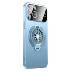 iPhone 15 With Gyro Pressure Holder Shockproof Slim Magnetic Attraction Shockproof Phone Cover Case