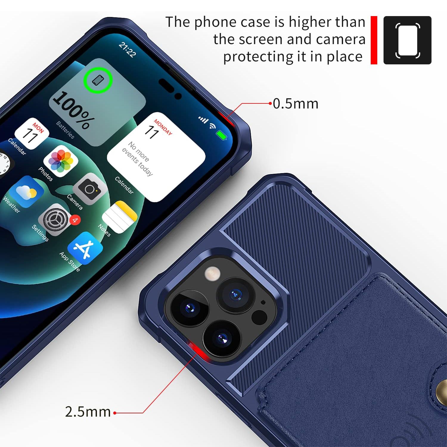 iPhone 15 Pro Max Fall prevention Magnetic suction card Case