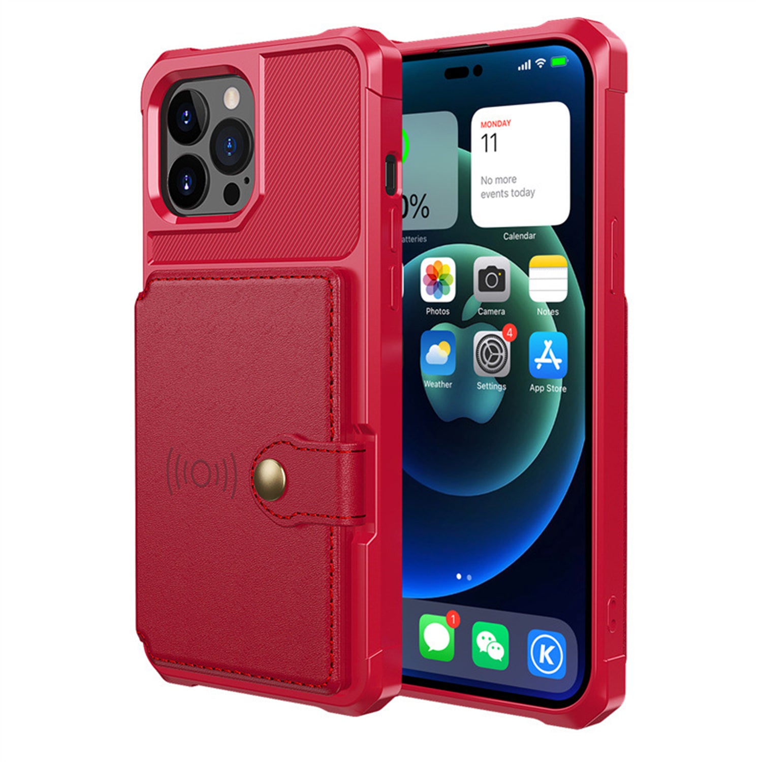 iPhone 15 Pro Max Fall prevention Magnetic suction card Case