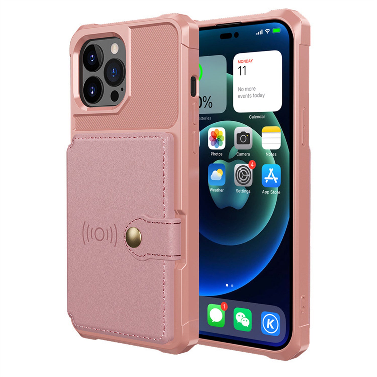 iPhone 15 Pro Max Fall prevention Magnetic suction card Case