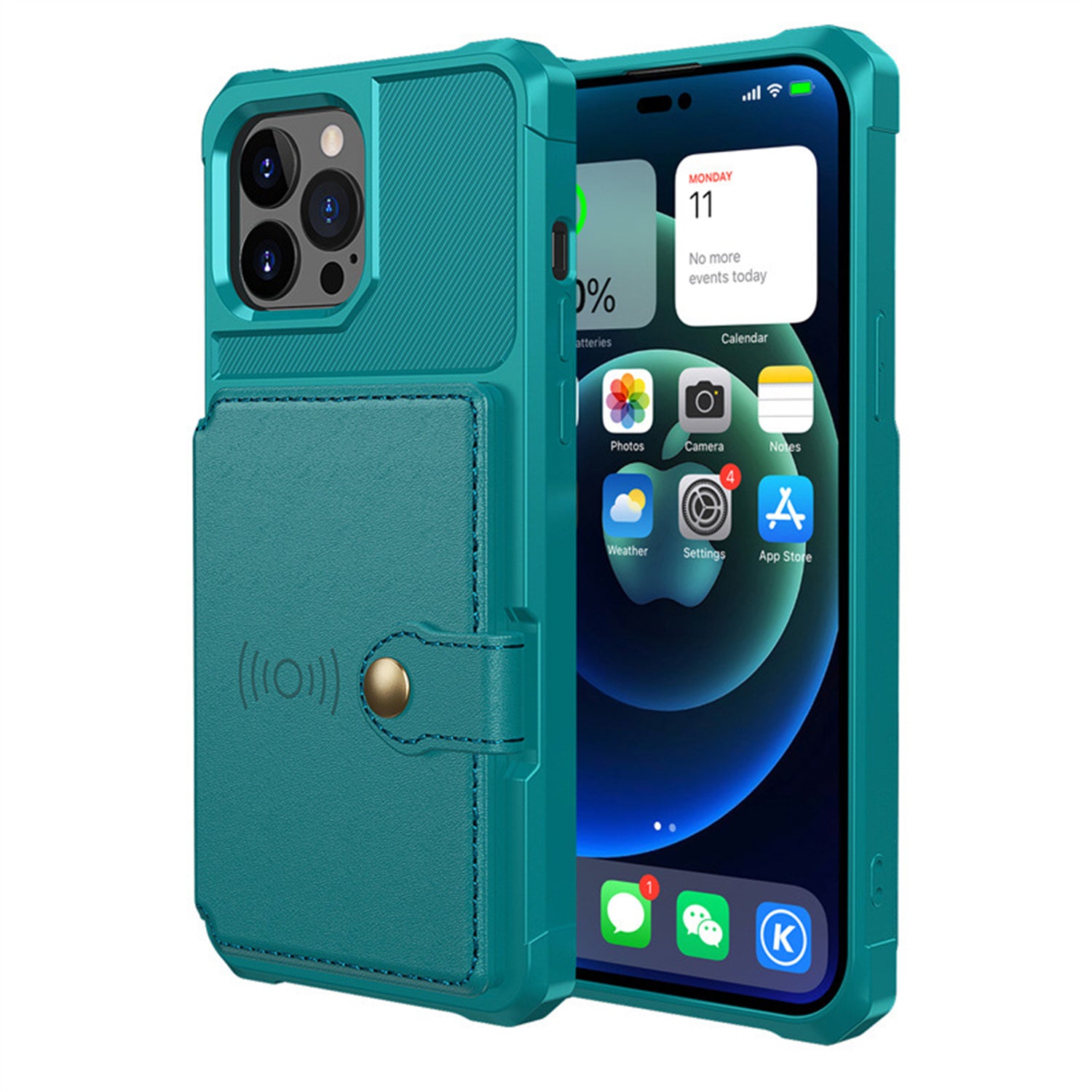 iPhone 15 Pro Max Fall prevention Magnetic suction card Case