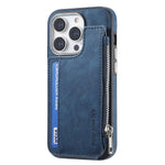iPhone 15 Pro Max Magsafe Wireless Zippered Leather Case