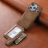 iPhone 15 Pro Max Magsafe Wireless Zippered Leather Case