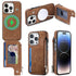 iPhone 15 Pro Max Magsafe Wireless Zippered Leather Case