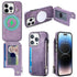iPhone 15 Pro Max Magsafe Wireless Zippered Leather Case