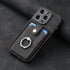 iPhone 15 Pro Max Solid Vintage Hardware Ring Leather Case