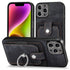 iPhone 15 Pro Max Solid Vintage Hardware Ring Leather Case
