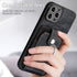 iPhone 15 Pro Max Solid Vintage Hardware Ring Leather Case