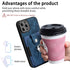 iPhone 15 Pro Max Solid Vintage Hardware Ring Leather Case