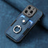 iPhone 15 Pro Max Solid Vintage Hardware Ring Leather Case