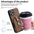 iPhone 15 Pro Max Solid Vintage Hardware Ring Leather Case