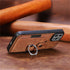 iPhone 15 Pro Max Solid Vintage Hardware Ring Leather Case