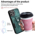 iPhone 15 Pro Max Solid Vintage Hardware Ring Leather Case