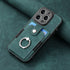 iPhone 15 Pro Max Solid Vintage Hardware Ring Leather Case