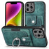 iPhone 15 Pro Max Solid Vintage Hardware Ring Leather Case