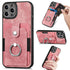iPhone 15 Pro Max Solid Vintage Hardware Ring Leather Case
