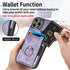 iPhone 15 Pro Max Solid Vintage Hardware Ring Leather Case