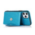 iPhone 15 Pro Triangle Crossbody Multifunctional Card Insertion Leather Case