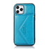 iPhone 15 Pro Triangle Crossbody Multifunctional Card Insertion Leather Case