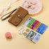 iPhone 15 Pro Max Lychee Lines Pattern Card Insert Phone Case