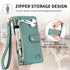 iPhone 15 Pro Max Lychee Lines Pattern Card Insert Phone Case