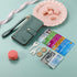 iPhone 15 Pro Max Lychee Lines Pattern Card Insert Phone Case