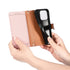 iPhone 15 Pro Max Lychee Lines Pattern Card Insert Phone Case