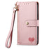iPhone 15 Pro Max Lychee Lines Pattern Card Insert Phone Case