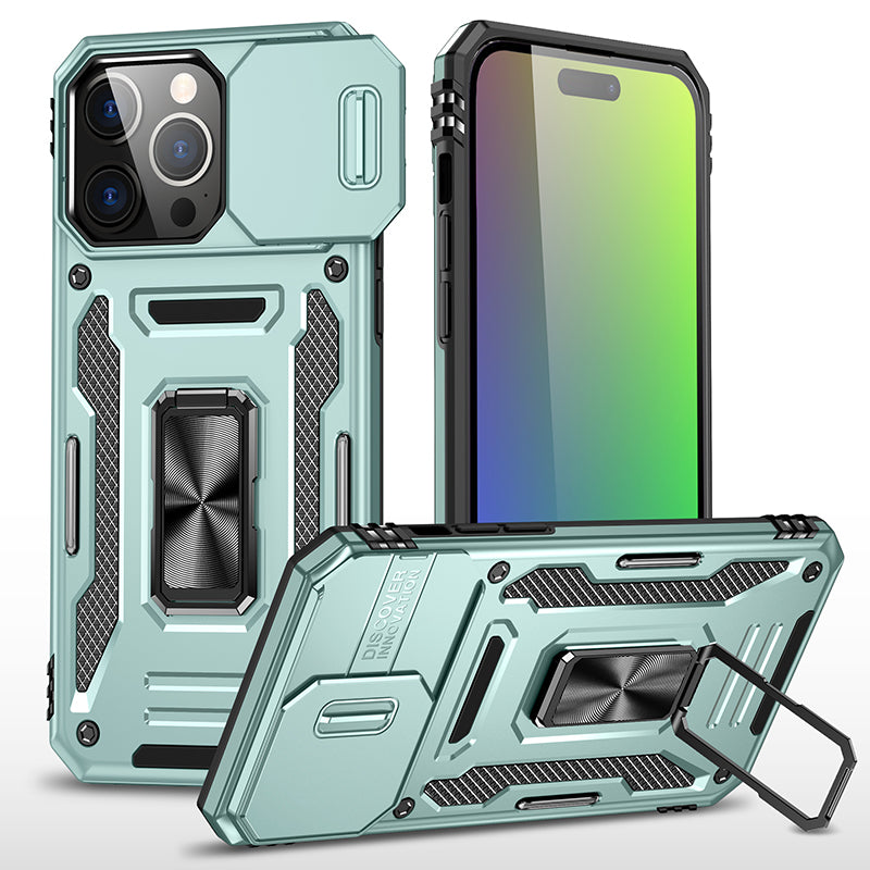 iPhone 15 Pro Max Sliding Window With Kickstand Phone Case