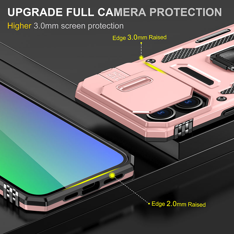 iPhone 15 Pro Max Sliding Window With Kickstand Phone Case