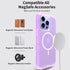 iPhone 13 Pro Max/12 Pro Max Magnetic Attraction Transparent Full Protection Heavy Phone Case