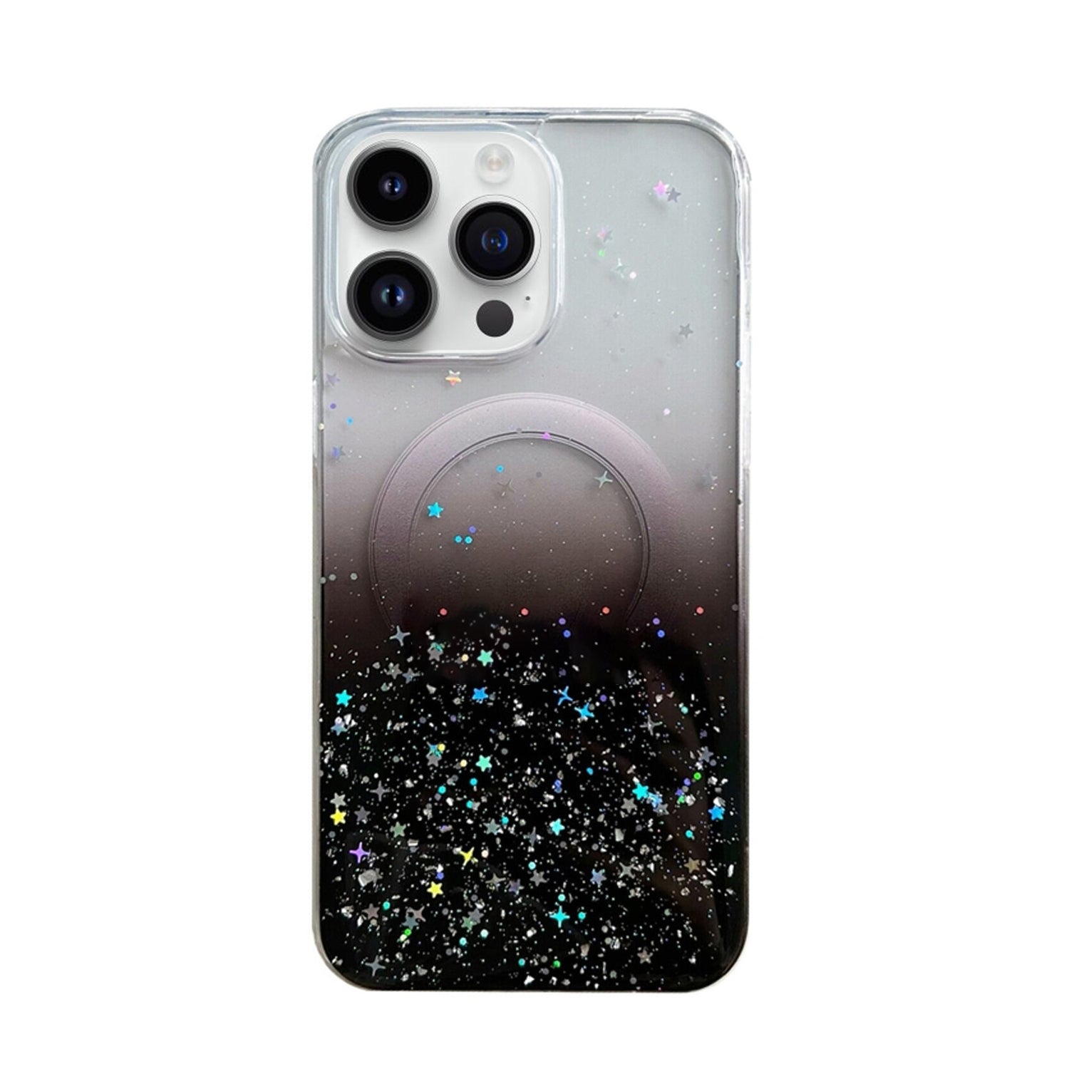 iPhone 15 Pro Luxury Sparkly Cover for , Clear Shockproof Silicone Bumper Case