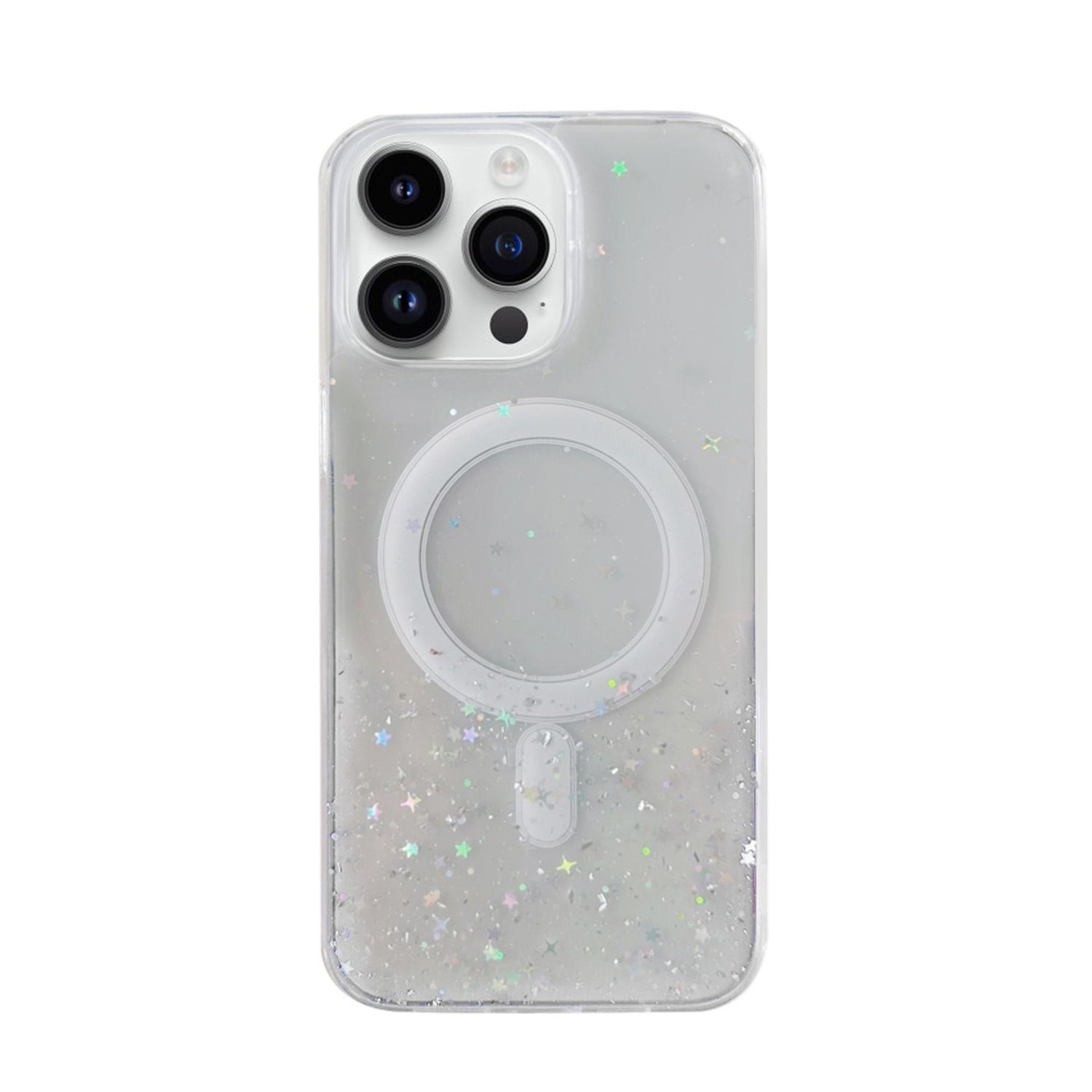iPhone 15 Pro Luxury Sparkly Cover for , Clear Shockproof Silicone Bumper Case