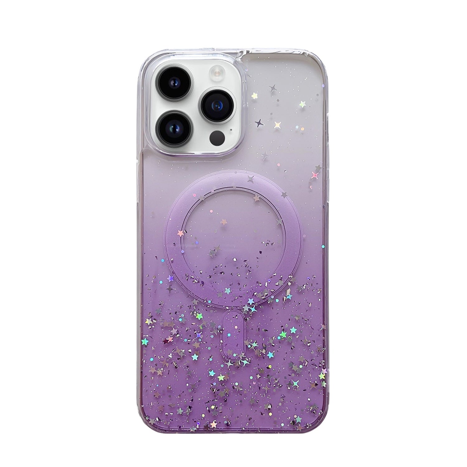 iPhone 15 Pro Luxury Sparkly Cover for , Clear Shockproof Silicone Bumper Case