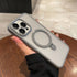 iPhone 15 Pro Magsafe with Stand Translucent Back Slim Protective Phone Case Comes with Same Color Lens Film