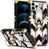 iPhone 14 Pro Max TPU Luxury Blue Stripe Fashion Case with Kickstand