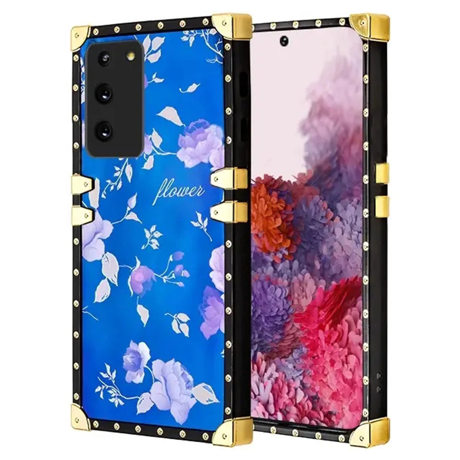 TPU Blue Light Effect Luxury Small Rose Fashion Case for Samsung Galaxy S20
