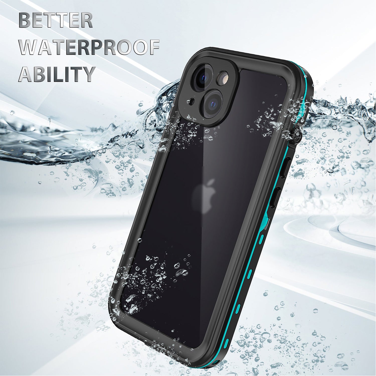 Apple iPhone 14/13 (6.1") 360 Full Protective Waterproof Case with Built-in Screen Fingerprint Protector