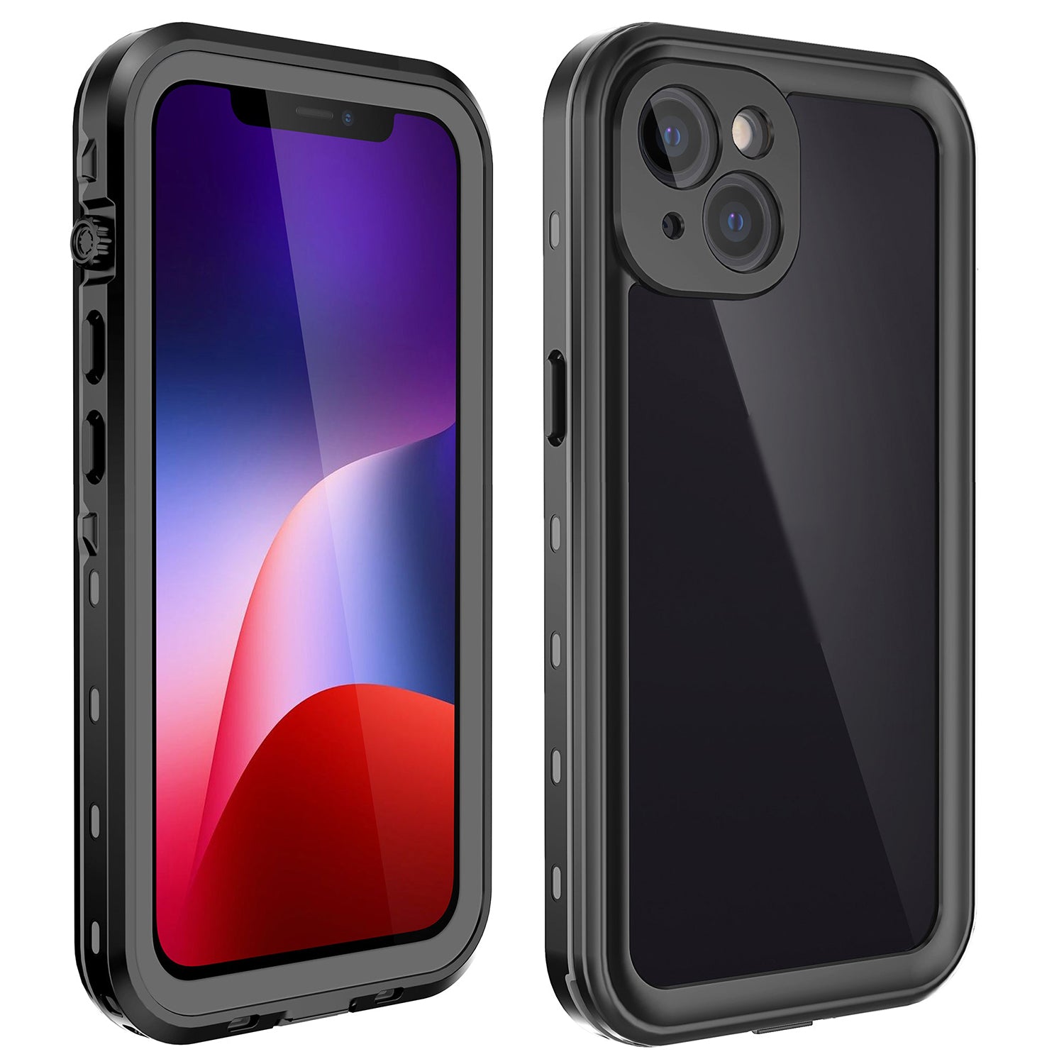 Apple iPhone 14/13 (6.1") 360 Full Protective Waterproof Case with Built-in Screen Fingerprint Protector