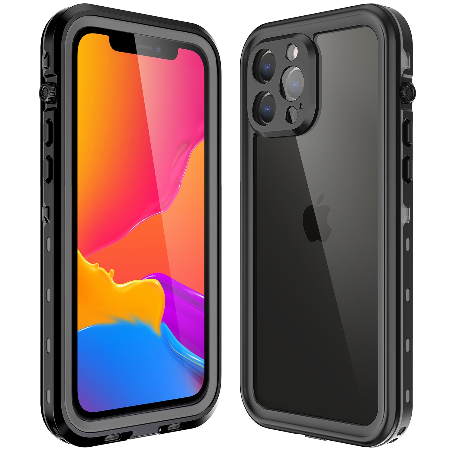Apple iPhone 13 Pro Max (6.7") 360 Full Protective Waterproof Case with Built-in Screen Fingerprint Protector