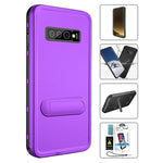 Kickstand Red Pepper Waterproof Case for Galaxy S10 Plus (6.4")