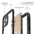 Apple iPhone 12 Pro Max (6.7") 360 Full Protective Waterproof Case with Built-in Screen Fingerprint Protector