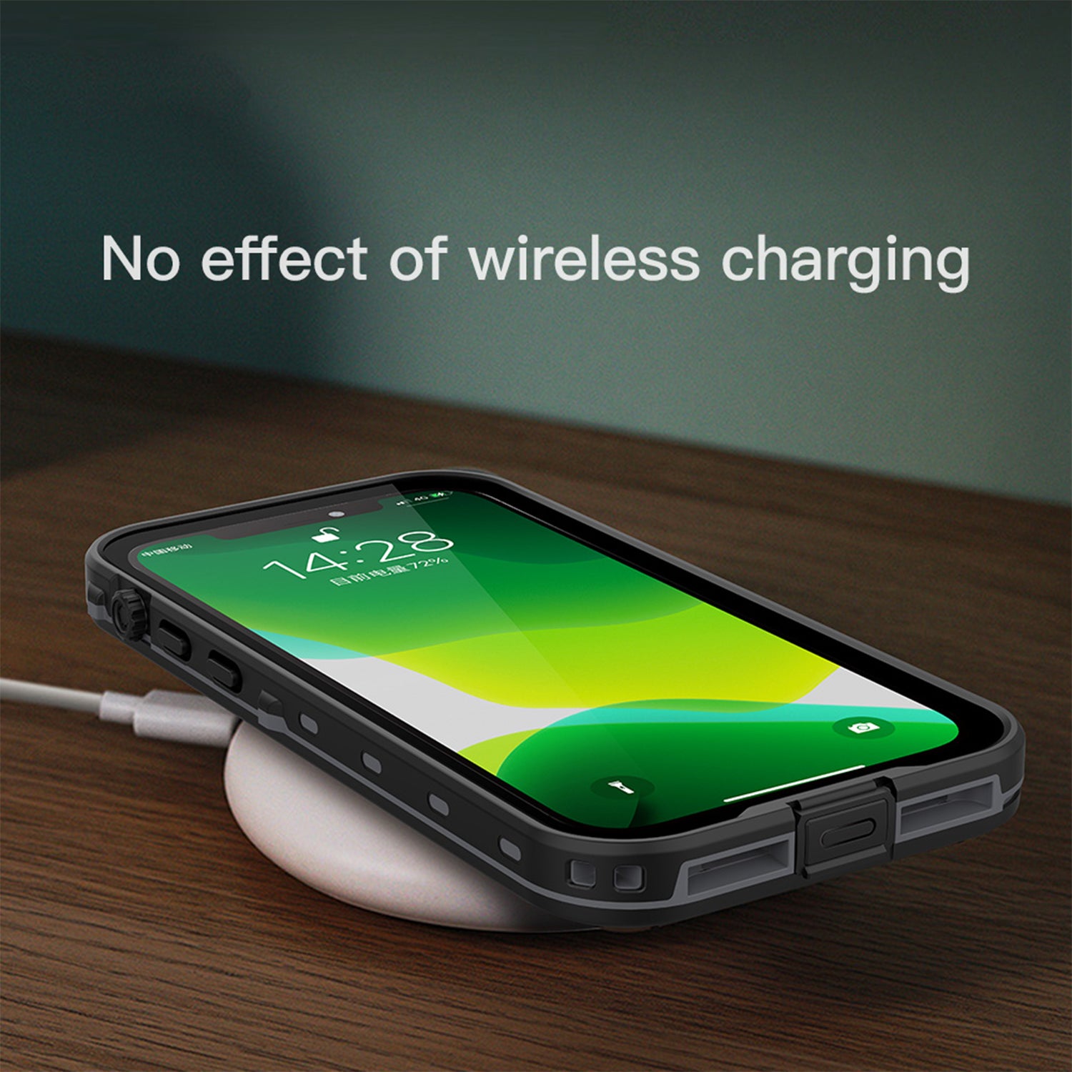 Apple iPhone 12 Pro Max (6.7") 360 Full Protective Waterproof Case with Built-in Screen Fingerprint Protector
