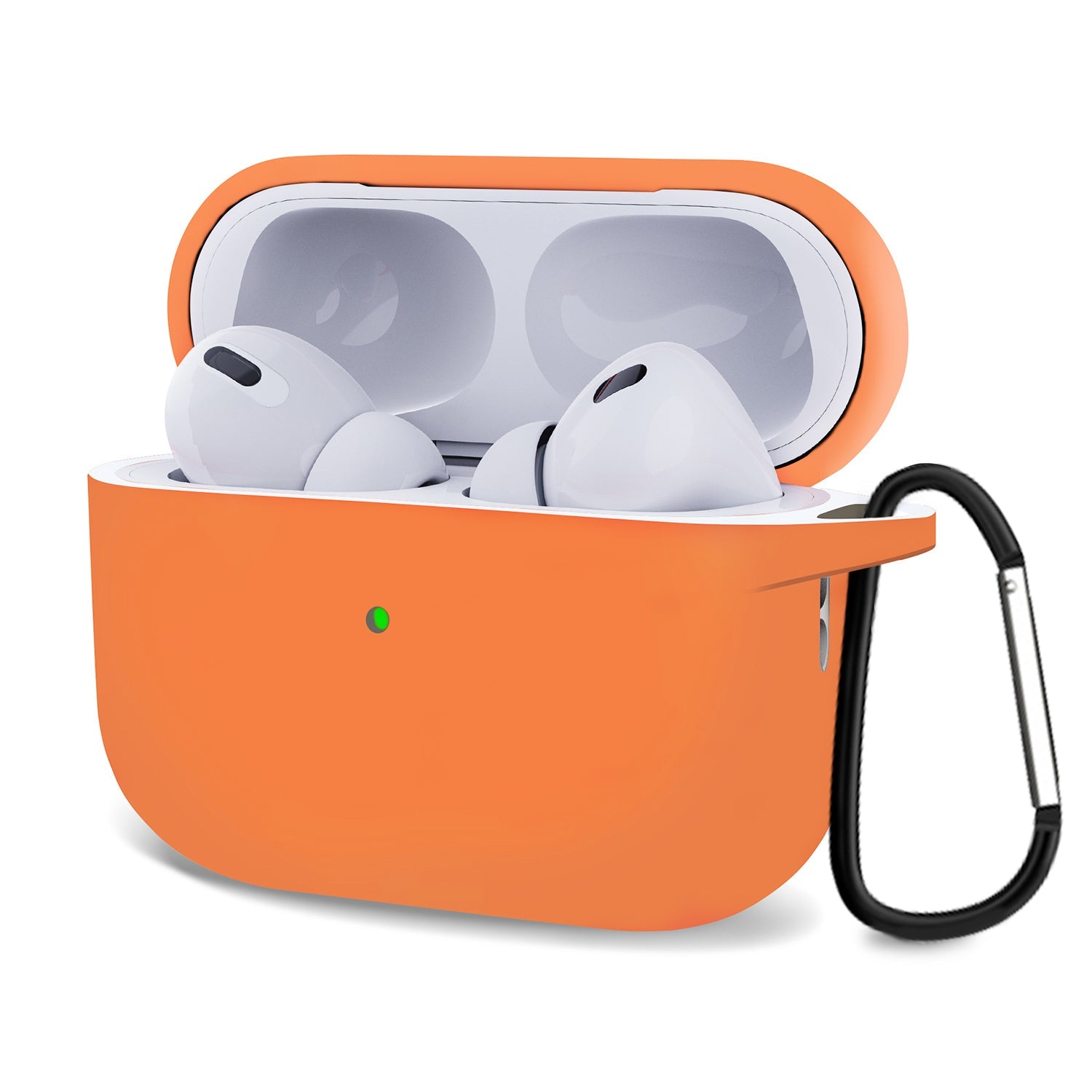 AirPods Pro (2) Case Cover with Carabiner Silicone Compatible with Apple AirPods Pro 2022