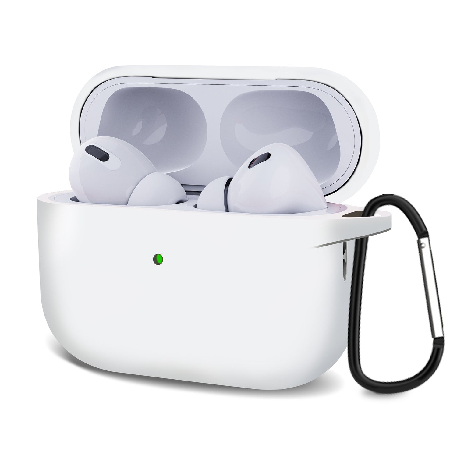 AirPods Pro (2) Case Cover with Carabiner Silicone Compatible with Apple AirPods Pro 2022
