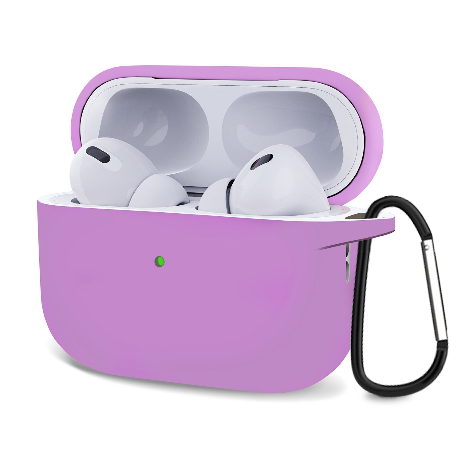 AirPods Pro (2) Case Cover with Carabiner Silicone Compatible with Apple AirPods Pro 2022