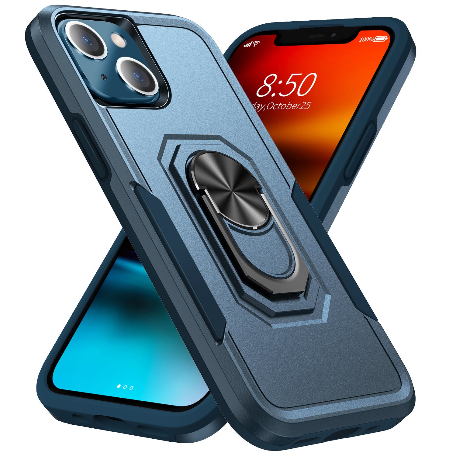iPhone 13 Kickstand fully protected  heavy-duty shockproof case