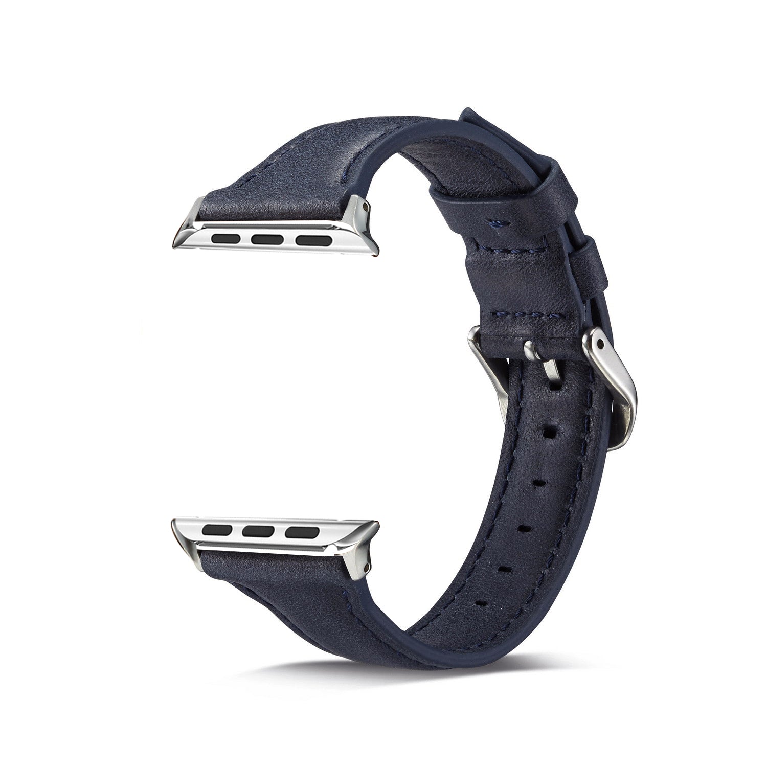 38/40/41mm Apple Watch series 7/6/5/4/3/2/1 Cowhide Belt Lady Blue Replacement Belt